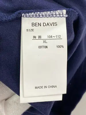 BEN DAVIS/ベンデイビス/Tシャツ/カットソー/トップス/ネイビー/X-Large