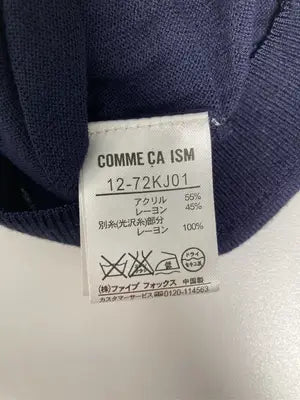 COMME CA ISM/コムサイズム/ニット/セーター/トップス/ネイビー/L