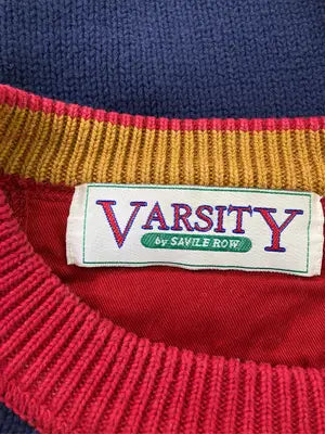 VARSITY/Tシャツ/カットソー/トップス/ネイビー/L