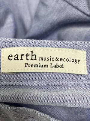 earth music&ecology/アースミュージックアンドエコロジー/シャツワンピース/ワンピース/ドレス/ブルー/F