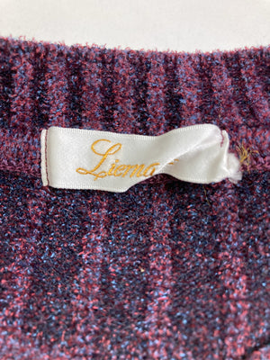 Lierna/カーディガン/ボレロ/トップス/パープル/L