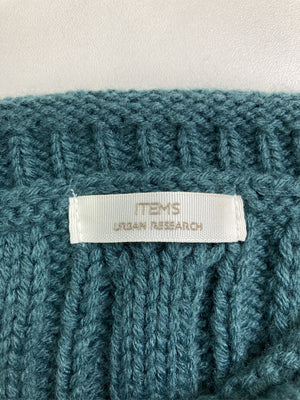 ITEMS/アイテムズ/ニット/セーター/トップス/グリーン/Free