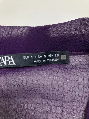 ZARA/ザラ/シャツ/ブラウス/トップス/パープル/S