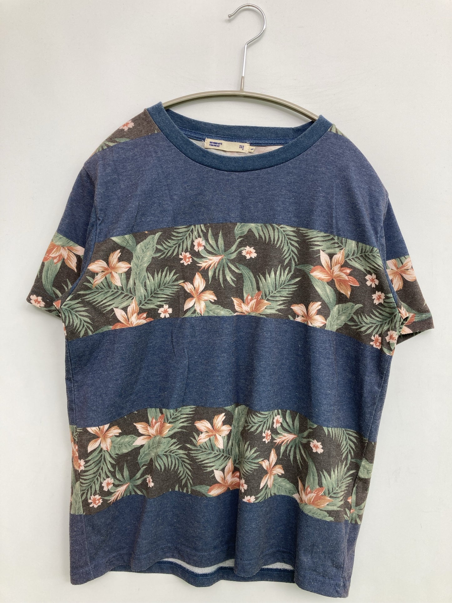 SEVENDAYS=SUNDAY/セブンデイズサンデイ/Tシャツ/カットソー/トップス/ブルー/S