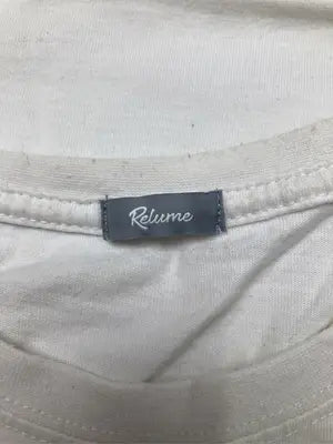 relume/レリューム/Tシャツ/カットソー/トップス/ホワイト/S