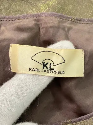 KARL LAGERFELD/ワンピース/ワンピース/ドレス/ゴールド/38