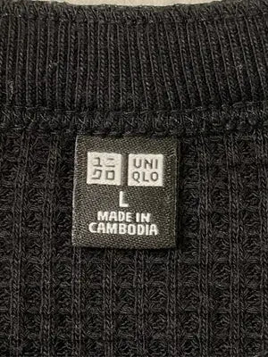 UNIQLO/ユニクロ/Tシャツ/カットソー/トップス/ブラック/L