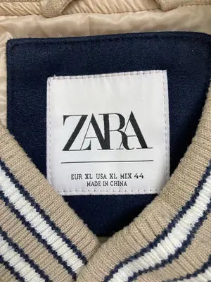 ZARA/ザラ/スタジャン/ジャケット/アウター/ベージュ/EUR XL/USA XL/MEX 44