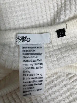 DOUBLE STANDARD CLOTHING/ダブルスタンダードクロージング/Tシャツ/カットソー/トップス/アイボリー/38