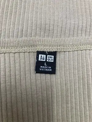 UNIQLO/ユニクロ/Tシャツ/カットソー/トップス/カーキ/L