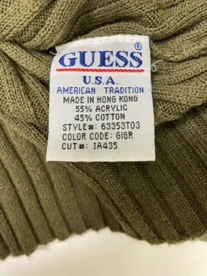 GUESS JEANS/ゲスジーンズ/ニット/セーター/トップス/カーキ/S