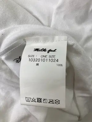 MILK FED./ミルクフェド/Tシャツ/カットソー/トップス/ホワイト/one size