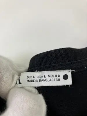 ZARA/ザラ/Tシャツ/カットソー/トップス/ブラック/USA L