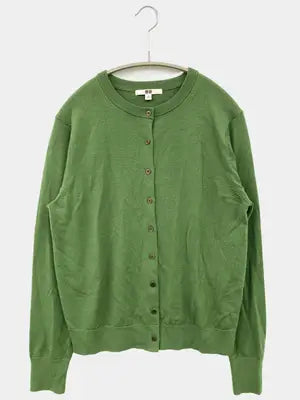 UNIQLO/ユニクロ/カーディガン/ボレロ/トップス/グリーン/M