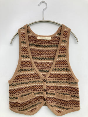 Ray Cassin/レイカズン/ベスト/トップス/ブラウン/F