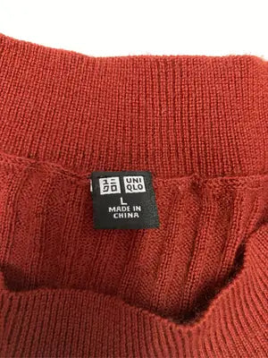 UNIQLO/ユニクロ/ニット/セーター/トップス/レッド/L