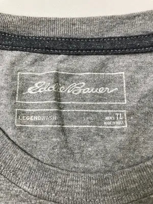 Eddie Bauer/エディーバウアー/Tシャツ/カットソー/トップス/グレー/TL
