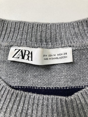 ZARA/ザラ/ニット/セーター/トップス/グレー/M