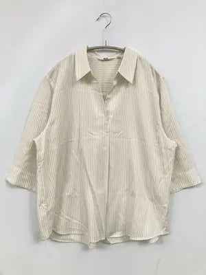 UNIQLO/ユニクロ/シャツ/ブラウス/トップス/アイボリー/L