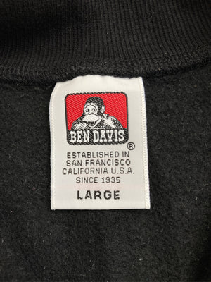 BEN DAVIS/ベンデイビス/ジャージ/トラックジャケット/トップス/ブラック/LARGE