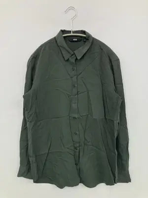 UNIQLO/ユニクロ/シャツ/ブラウス/トップス/グリーン/S