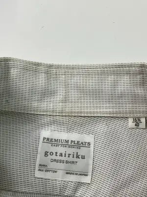 gotairiku/ビジネスシャツ/トップス/グレー/40　　15 3/4
