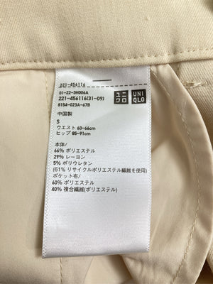 UNIQLO/ユニクロ/スラックス/パンツ/ベージュ/S