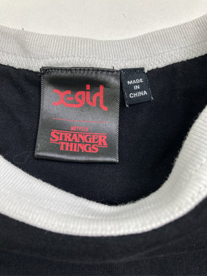 X-GIRL/エックスガール/Tシャツ/カットソー/トップス/ブラック/M