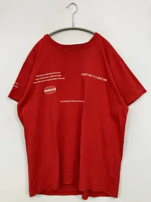 SLY/スライ/Tシャツ/カットソー/トップス/レッド/FREE