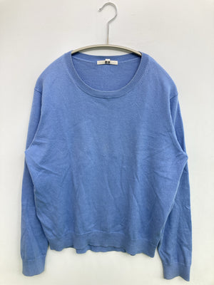 UNIQLO/ユニクロ/ニット/セーター/トップス/ブルー/L