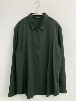 UNIQLO/ユニクロ/シャツ/ブラウス/トップス/グリーン/L