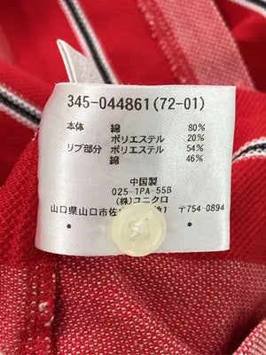UNIQLO/ユニクロ/ポロシャツ/トップス/レッド/XXL