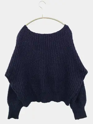 MOUSSY/マウジー/ニット/セーター/トップス/ネイビー/FREE