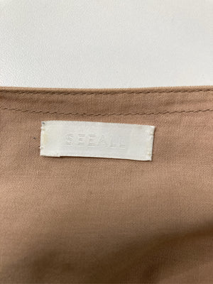 シャツワンピース/ワンピース/ドレス/ベージュ/38