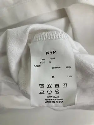 WYM/ウィムバイリドム/Tシャツ/カットソー/トップス/ホワイト/S