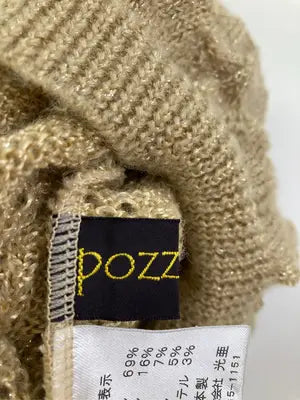 pozzzyrap/ニットキャップ/ビーニー/帽子/ベージュ/フリー