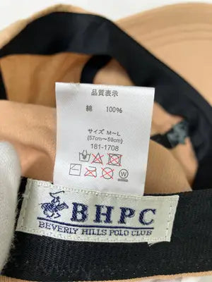 BEVERLY HILLS POLO CLUB/ビバリーヒルズポロクラブ/キャップ/帽子/ベージュ/M-L