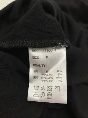ELLE girl/Tシャツ/カットソー/トップス/ブラック/F