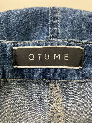 QTUME/ジャンパースカート/ワンピース/ドレス/ブルー/38
