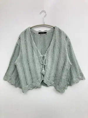 w closet/ダブルクローゼット/カーディガン/ボレロ/トップス/ライトグリーン/F