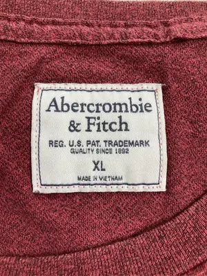 Abercrombie & Fitch/アバクロンビーアンドフィッチ/Tシャツ/カットソー/トップス/レッド/XL