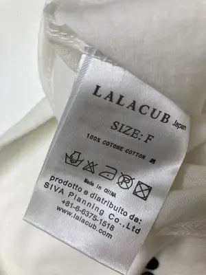 LALACUB/ララキューブ/Tシャツ/カットソー/トップス/ホワイト/F
