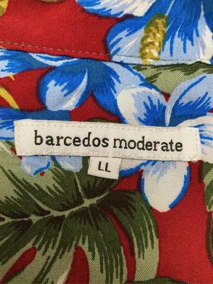 barcedos moderate/シャツ/ブラウス/トップス/レッド/LL