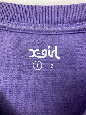X-GIRL/エックスガール/Tシャツ/カットソー/トップス/パープル/1
