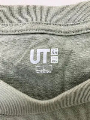 UNIQLO/ユニクロ/Tシャツ/カットソー/トップス/カーキ/L