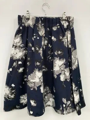 ミモレ/半端丈スカート/スカート/ネイビー/L