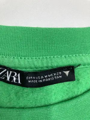 ZARA/ザラ/スウェット/トップス/グリーン/M