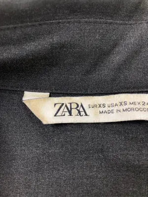 ZARA/ザラ/シャツ/ブラウス/トップス/ブラック/EUR XS