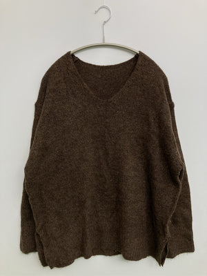 ニット/セーター/トップス/ブラウン/L