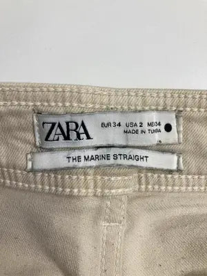 ZARA/ザラ/デニムパンツ/パンツ/アイボリー/EUR 34